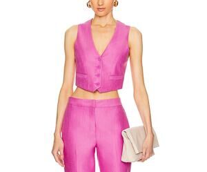 LoveShackFancy Tailored Pink Tintley Size 4 Vest